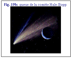 Zone de Texte: Fig. 19b: queue de la comte Hale-Bopp
 

